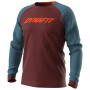 Pánske funkčné tričko Dynafit Ride L/S M červená/modrá 1571 - syrah/8160
