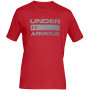 Pánske tričko Under Armour Team Issue Wordmark SS červená Red / / Steel