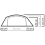 Turistický stan Salewa Sierra Leone II Tent