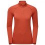 Dámske funkčné tričko Montane Dart Xt Zip Neck červená