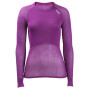 Dámske funkčné tričko Brynje of Norway Lady Wool Thermo light Shirt fialová Violet