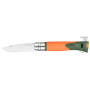 Nôž Opinel VRI N°12 Inox Explore s odstraňovačem klíšťat oranžová