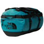 Cestovná taška The North Face Base Camp Duffel - S 2023 čierna/tyrkysová Harbor Blue/Tnf Black