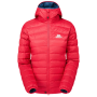 Dámska páperová bunda Mountain Equipment Frostline Wmns Jacket červená Capsicum/Majolica