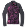 Dámske funkčné tričko Smartwool W Classic Thermal Merino BL 1/4 ZB fialová Purple Iris Floral