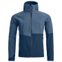 Pánska softshellová bunda Ortovox Venet Softshell Hooded Jacket modrá Light Nunatak