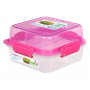 Box na potraviny Sistema Square Lunch Stack TO GO 1,24l