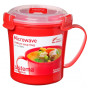 Hrnček Sistema Microwave Medium Soup Mug Red