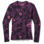Dámske funkčné tričko Smartwool W Classic Thermal Merino BL Crew Boxed 2023 fialová Purple Iris Floral