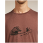 Pánske funkčné tričko Icebreaker Merino Blend Core SS Tee Canoe Companions