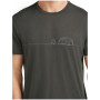 Pánske funkčné tričko Icebreaker Merino Blend Core SS Tee Single Line Camp