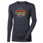 Pánske funkčné tričko Progress Loki "Landscape" sivá šedý melír