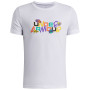 Detské funkčné tričko Under Armour UA B Patch Pack Wm SS White biela/čierna White / / Black