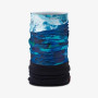 Detská multifunkčná šatka Buff Polar modrá/čierna Mountain Blue