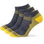 Ponožky Zulu Merino Summer M 3-pack sivá/žltá