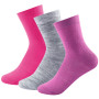 Detské ponožky Devold Daily Light Kid Sock 3pk ružová GirlMix