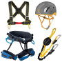 Ferratový set Singing Rock Packet Ferrata Exp (yellow/grey helmet)