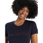 Dámske tričko Icebreaker Tech Lite II SS Tee Ski Stripes