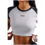 Dámske tričko Nebbia Crop Top Leopard '97 Primal