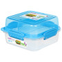 Box na potraviny Sistema Square Lunch Stack TO GO 1,24l