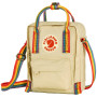 Taška cez rameno Fjällräven Kånken Rainbow Sling béžová Light Oak-Rainbow Pattern