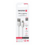 Nabíjací a dátový kábel Swissten Textile USB / Lightning 1,2 m