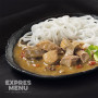 Expres menu Mäso dvoch farieb, ryžové rezance 400 g