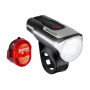 Predné/zadné svetlo Sigma Aura 80 USB + Nugget II.