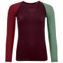 Dámske funkčné tričko Ortovox 120 Comp Light Long Sleeve W červená DarkWine