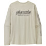 Pánske tričko Patagonia M's L/S Cap Cool Daily Shirt - Hut Tripper biela Dyno White