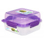 Box na potraviny Sistema Square Lunch Stack TO GO 1,24l