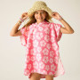 Detské pončo Regatta Kids Towel Robe PinkHazPetal