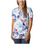 Dámske funkčné tričko Columbia Fork Stream™ SS Tee biela/modrá Vista Blue, Wisterian