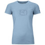 Dámske funkčné tričko Ortovox W's 150 Cool Leaves TS svetlomodrá Light Blue Blend