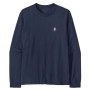 Pánske tričko Patagonia M's L/S MW Hut Tripper Skyline T-Shirt modrá New Navy