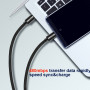 Nabíjací a dátový kábel Swissten Textile USB-C / USB-C 2 m