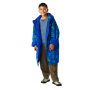 Detský nepremokavý kabát Regatta Junior Changing Robe Olymp Blue Dino