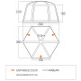 Nafukovací stan Vango AirHub Hex