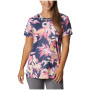 Dámske funkčné tričko Columbia Fork Stream™ SS Tee modrá/ružová Wild Geranium, Wisterian
