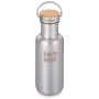 Nerezová fľaša Klean Kanteen Reflect w/Bamboo Cap 532 ml sivá Brushed Stainless