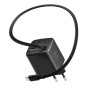 Adaptér Swissten SlideCharge Gan 45W, 1X USB-A 18W + kabel USB-C 0,75 m