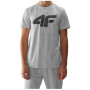 Pánske tričko 4F Tshirt M1155 svetlo sivá Cold Light Grey Melange