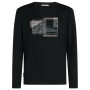 Pánske tričko Icebreaker Men Merino 150 Tech Lite LS Tee Peak Balance čierna Black