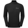 Pánske funkčné tričko Montane Dart Xt Zip Neck čierna