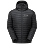 Pánska zimná bunda Montane Anti Freeze Lite Hoodie čierna BLACK