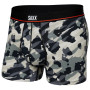 Pánske boxerky Saxx Non-Stop Stretch Cotton Trunk sivá/čierna pop grunge camo-graphite
