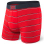Boxerky Saxx Vibe Boxer Brief červená RedShallowStripe