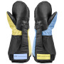 Detské lyžiarske rukavice Leki Little Swtch Zero Mitt Long black-light blue