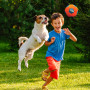 Hračka pre psa Nerf Dog X-Weave Soccer Squeak Ball 12,5 cm