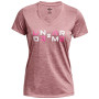 Dámske tričko Under Armour Tech Twist Graphic SSV ružová Pink Elixir / Pink Sugar / Rebel Pink